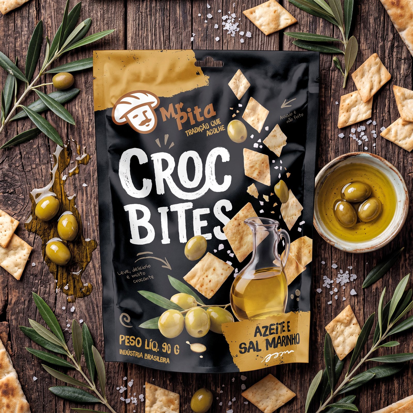 Croc Bites Azeite e Sal Marinho