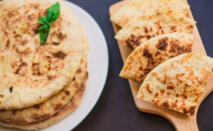 Pão Sírio com Presunto e Ricota